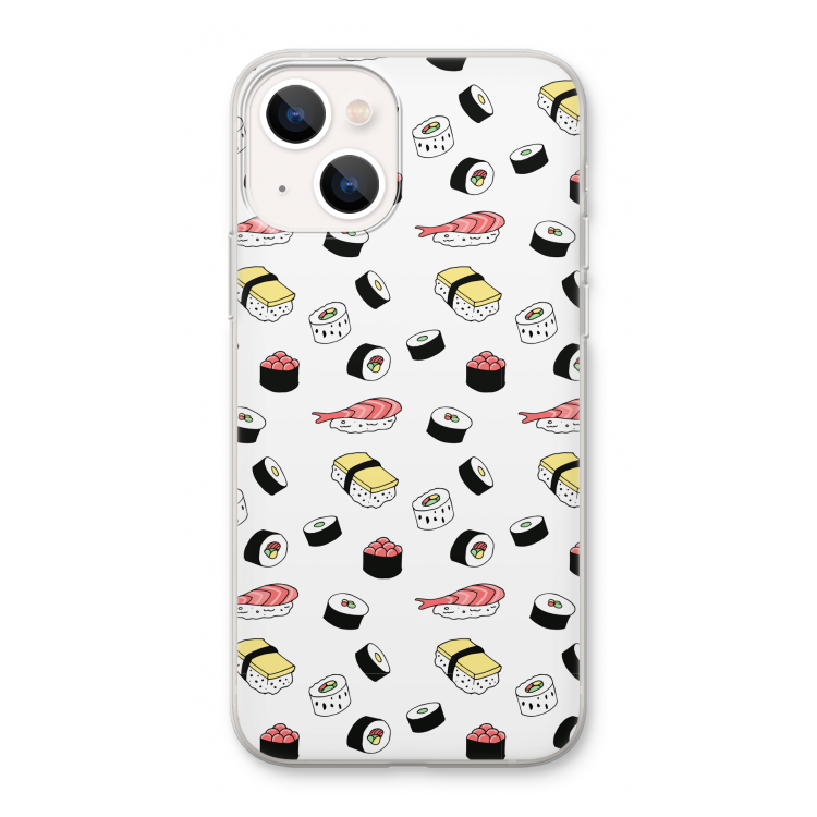 Sushi time: iPhone 13 Transparant Hoesje