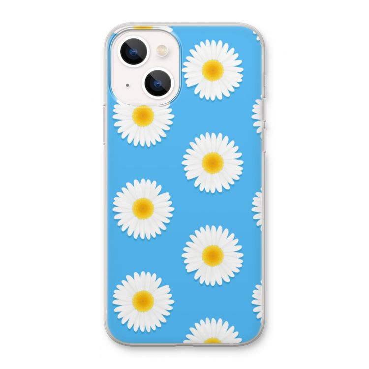 Margrietjes: iPhone 13 Transparant Hoesje