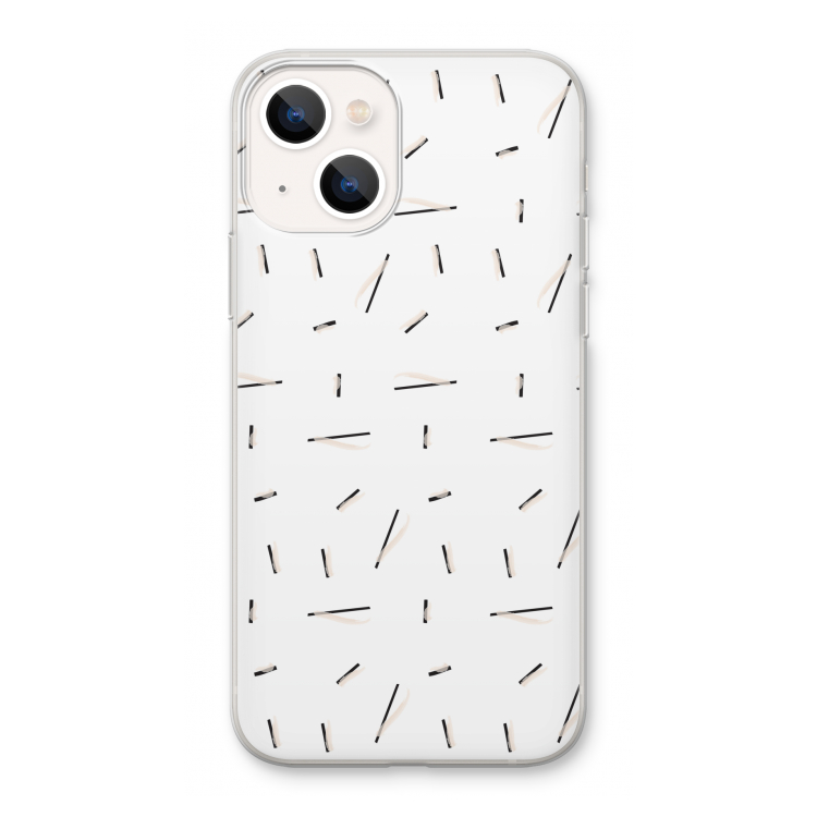 Hipster stripes: iPhone 13 Transparant Hoesje