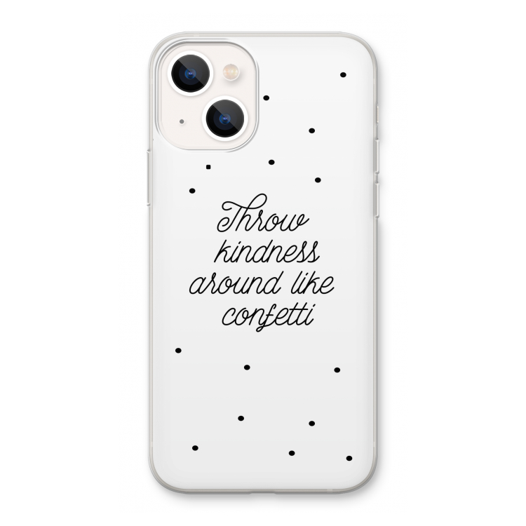 Confetti: iPhone 13 Transparant Hoesje