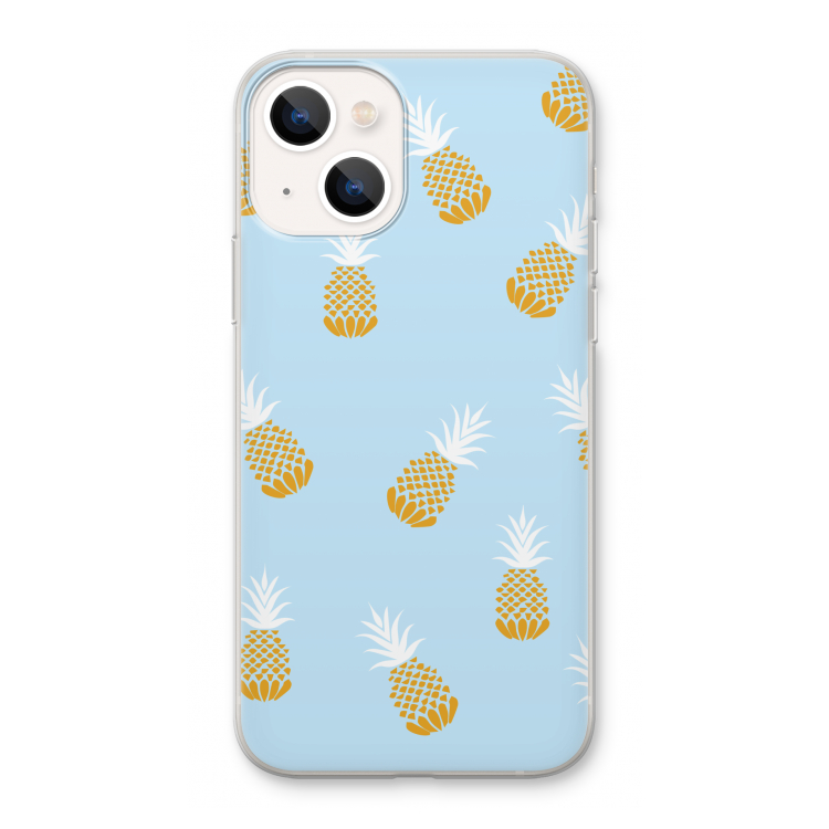 Ananasjes: iPhone 13 Transparant Hoesje
