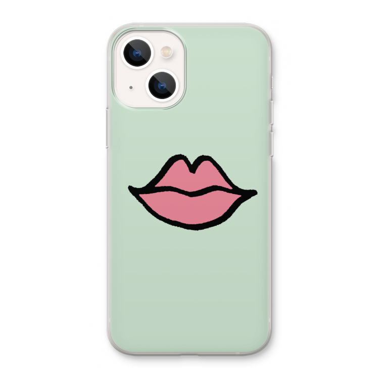 Kusje: iPhone 13 Transparant Hoesje