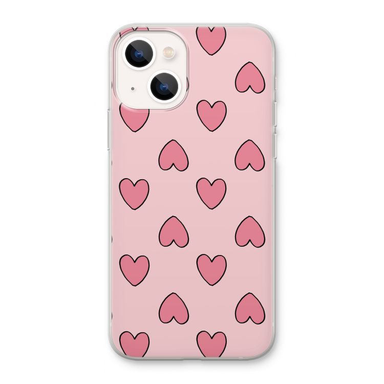 Ondersteboven verliefd: iPhone 13 Transparant Hoesje