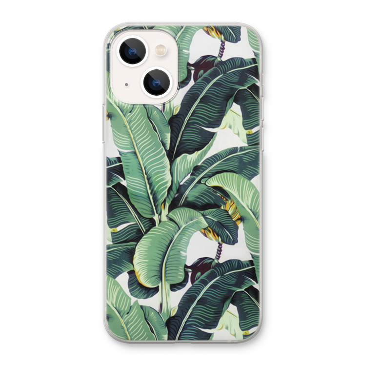 Bananenbladeren: iPhone 13 Transparant Hoesje