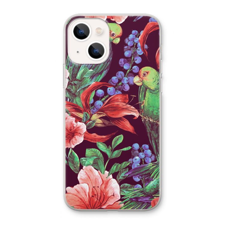 Papegaaien: iPhone 13 Transparant Hoesje