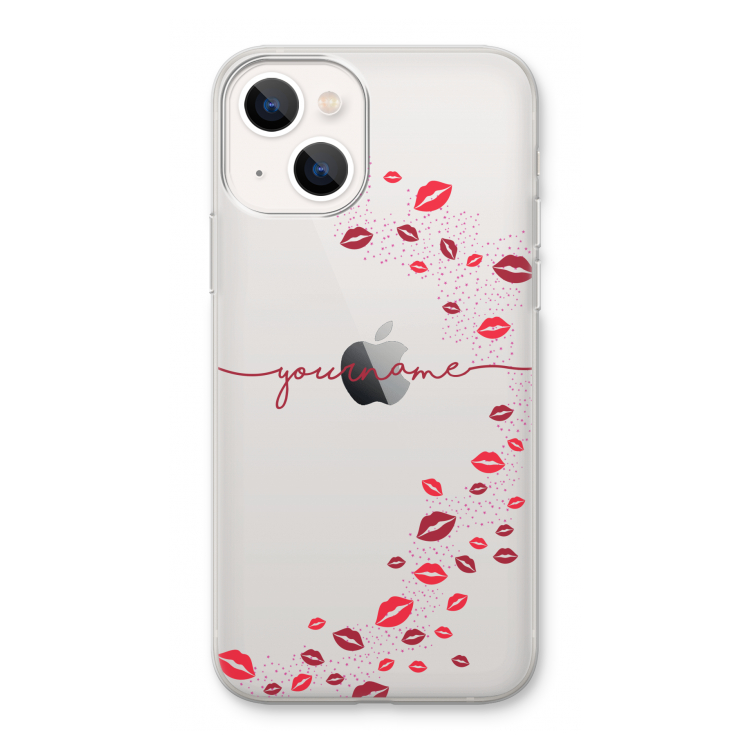 Kusjes: iPhone 13 Transparant Hoesje