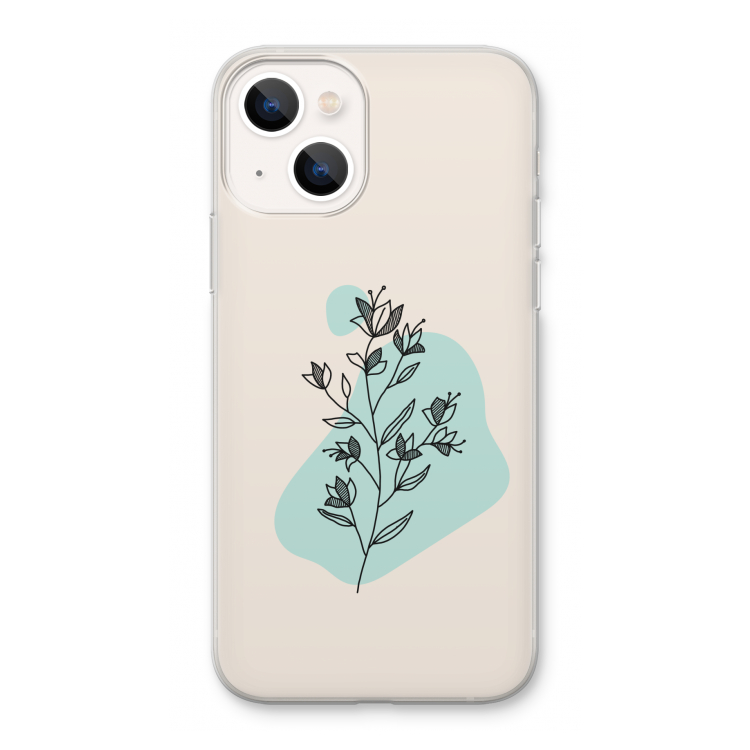 Violets are blue: iPhone 13 Transparant Hoesje