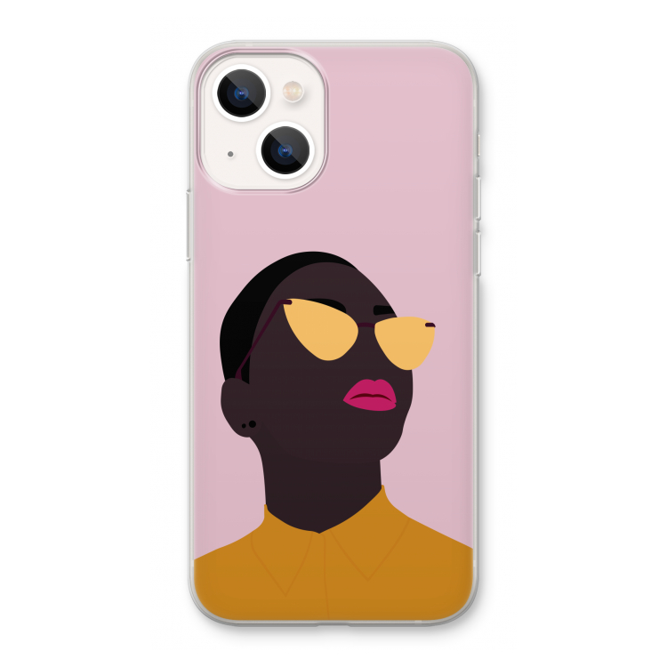 Yellow glasses: iPhone 13 Transparant Hoesje