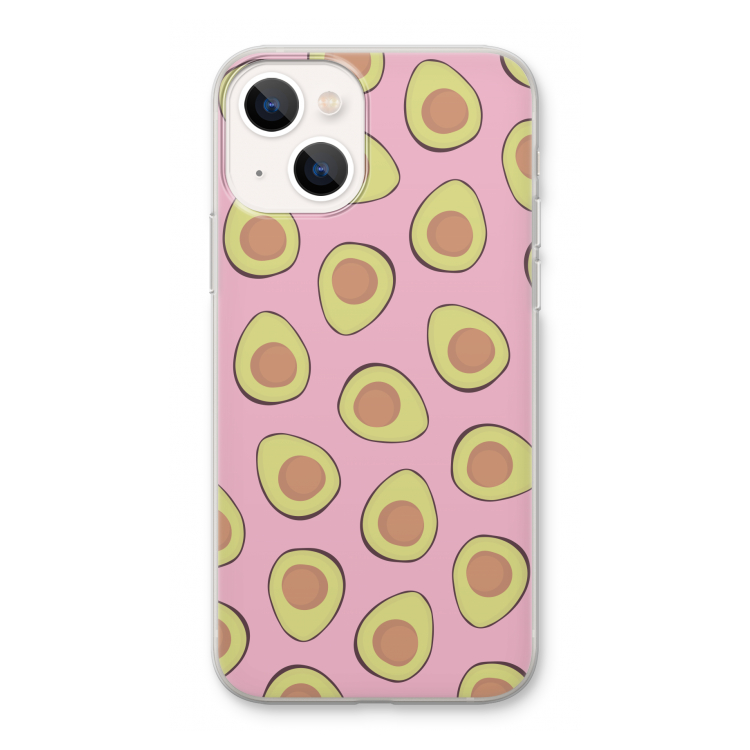 Dancing avocados: iPhone 13 Transparant Hoesje