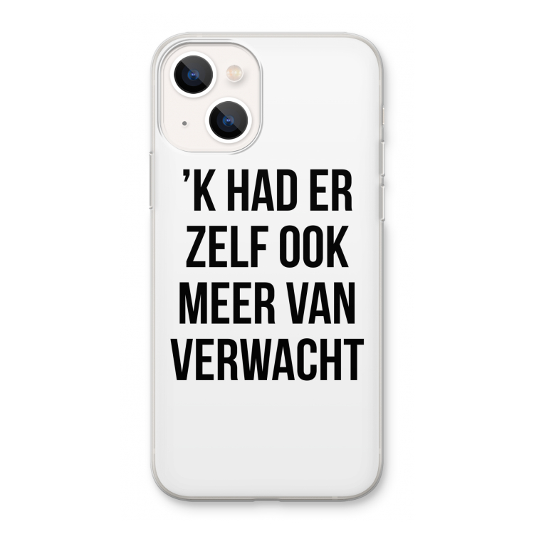 Meer verwacht: iPhone 13 Transparant Hoesje