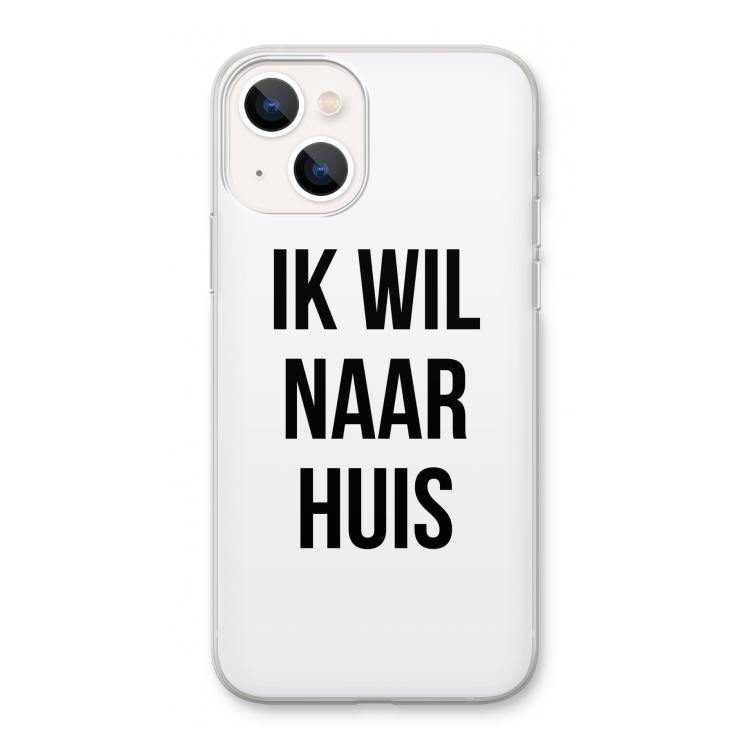 Ik wil naar huis: iPhone 13 Transparant Hoesje