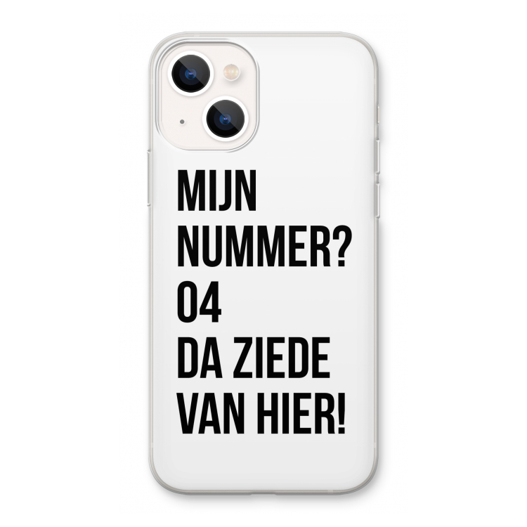 Da ziede van hier: iPhone 13 Transparant Hoesje