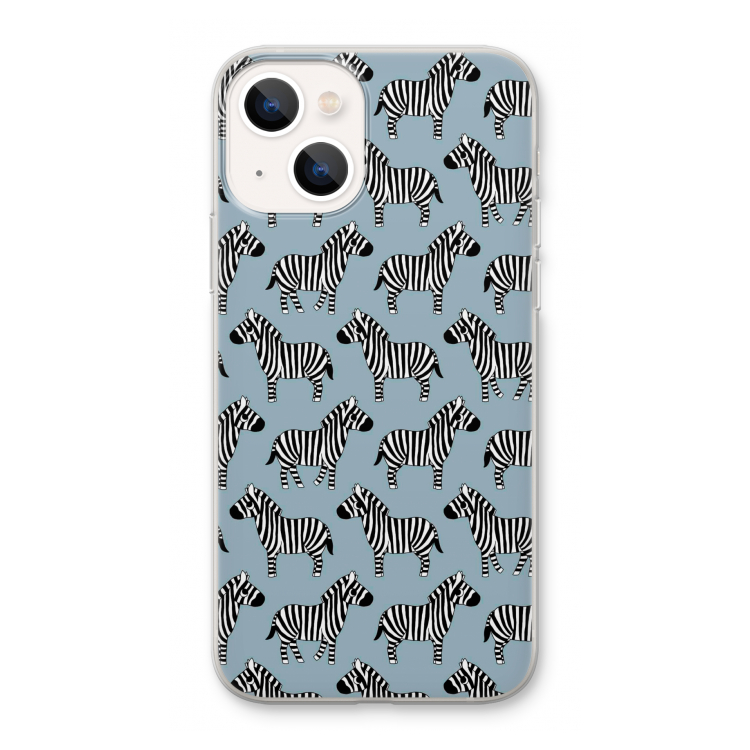 Zebra: iPhone 13 Transparant Hoesje