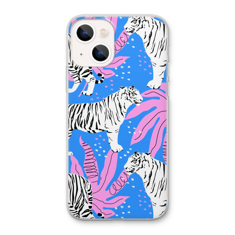Tijger: iPhone 13 Transparant Hoesje