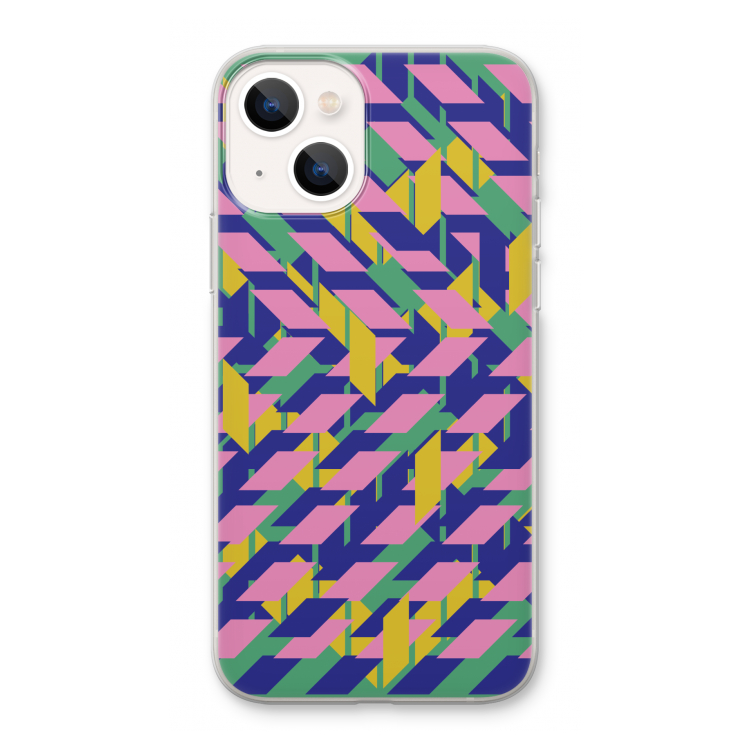 Skew Blush 1: iPhone 13 Transparant Hoesje