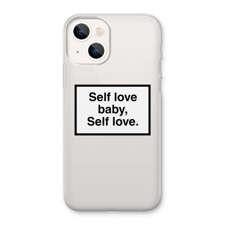 Self love: iPhone 13 Transparant Hoesje
