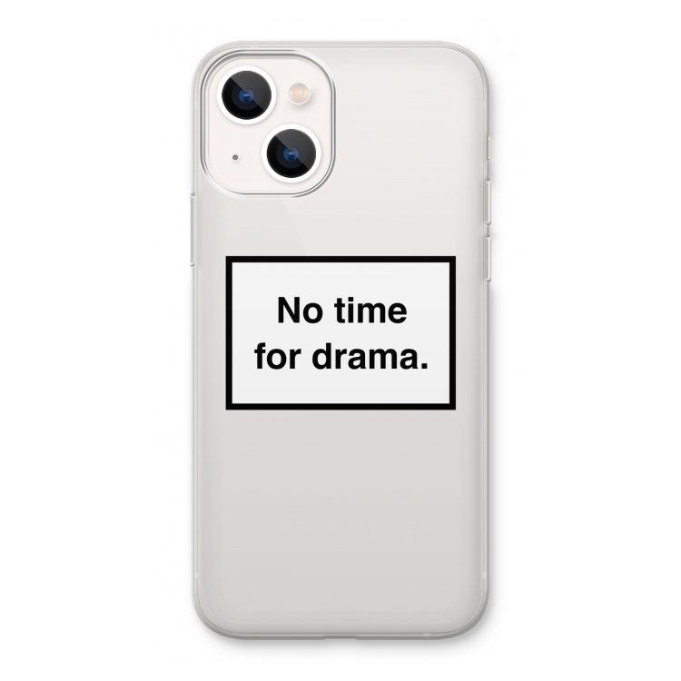 No drama: iPhone 13 Transparant Hoesje