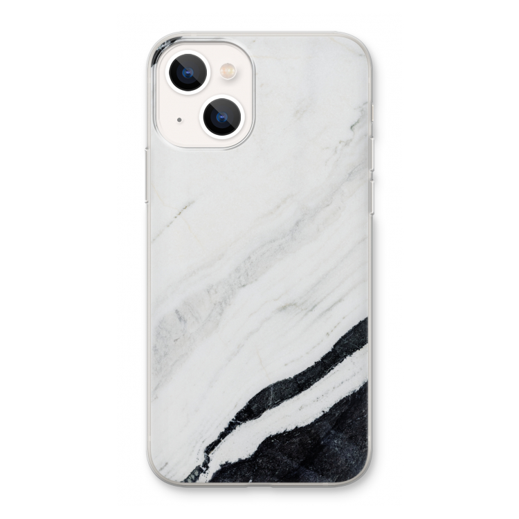 Elegante marmer: iPhone 13 Transparant Hoesje