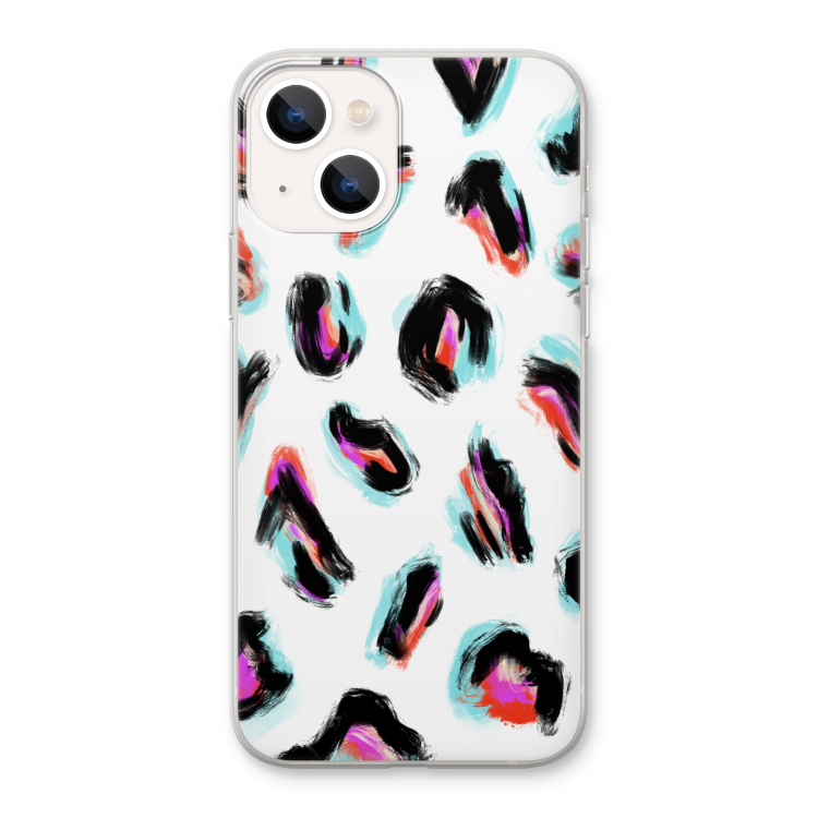 Cheetah color: iPhone 13 Transparant Hoesje