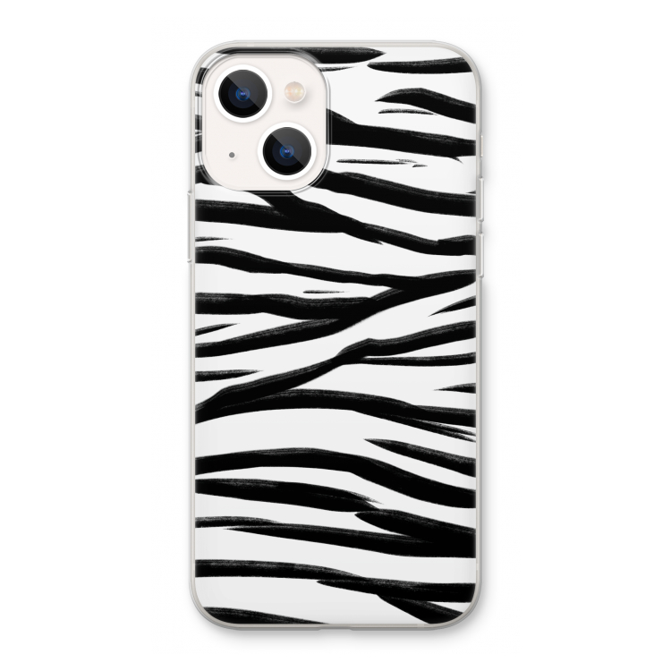 Zebra pattern: iPhone 13 Transparant Hoesje