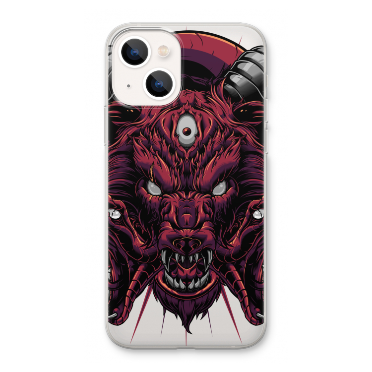 Hell Hound and Serpents: iPhone 13 Transparant Hoesje