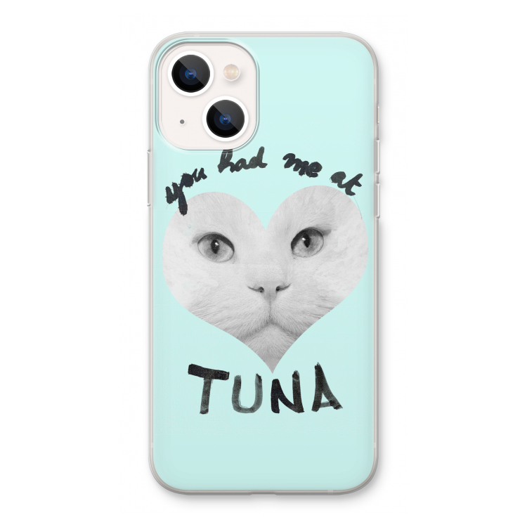 You had me at tuna: iPhone 13 Transparant Hoesje