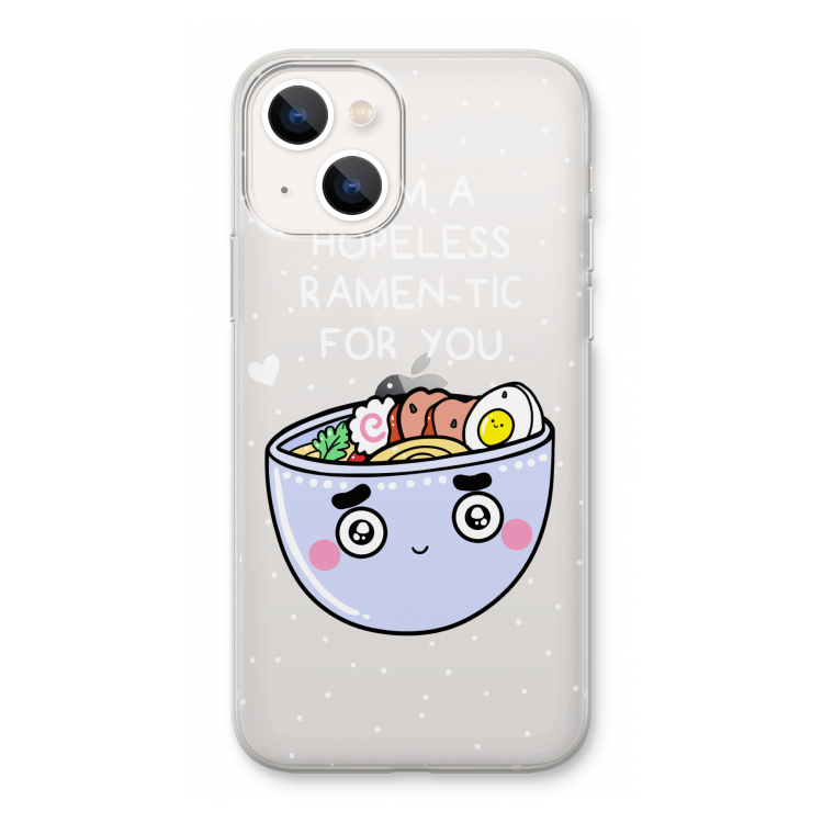 I'm A Hopeless Ramen-Tic For You: iPhone 13 Transparant Hoesje