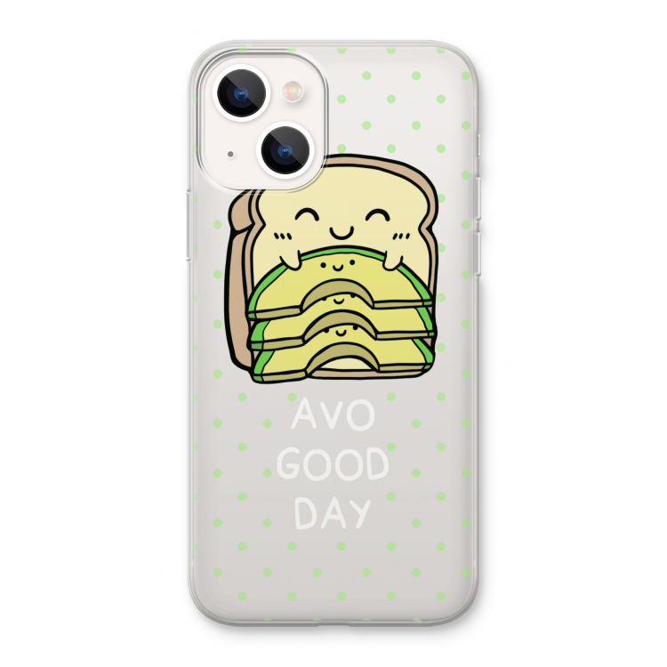 Avo Good Day: iPhone 13 Transparant Hoesje
