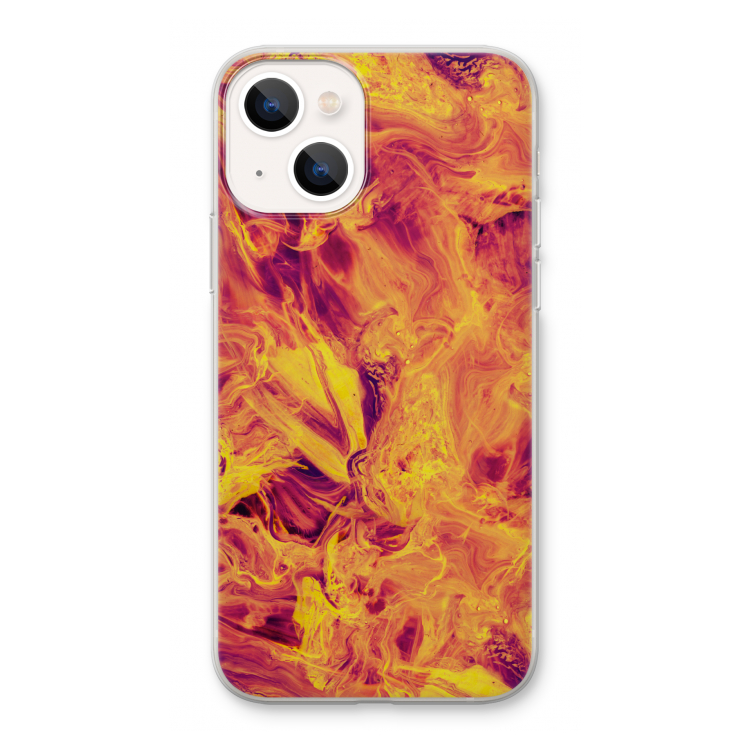 Eternal Fire: iPhone 13 Transparant Hoesje