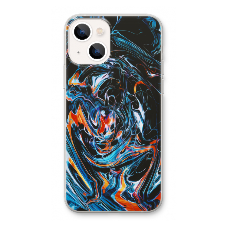 Black Unicorn: iPhone 13 Transparant Hoesje