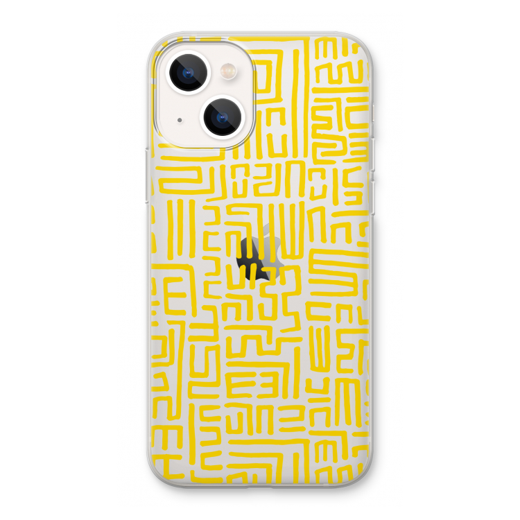 Majorelle Blue Print: iPhone 13 Transparant Hoesje