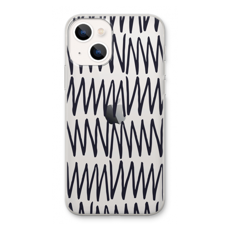 Marrakech Zigzag: iPhone 13 Transparant Hoesje