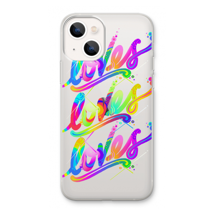 Loves: iPhone 13 Transparant Hoesje
