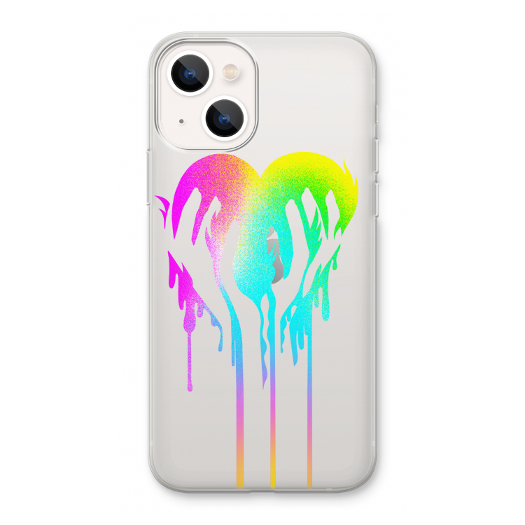 Hold My Heart: iPhone 13 Transparant Hoesje