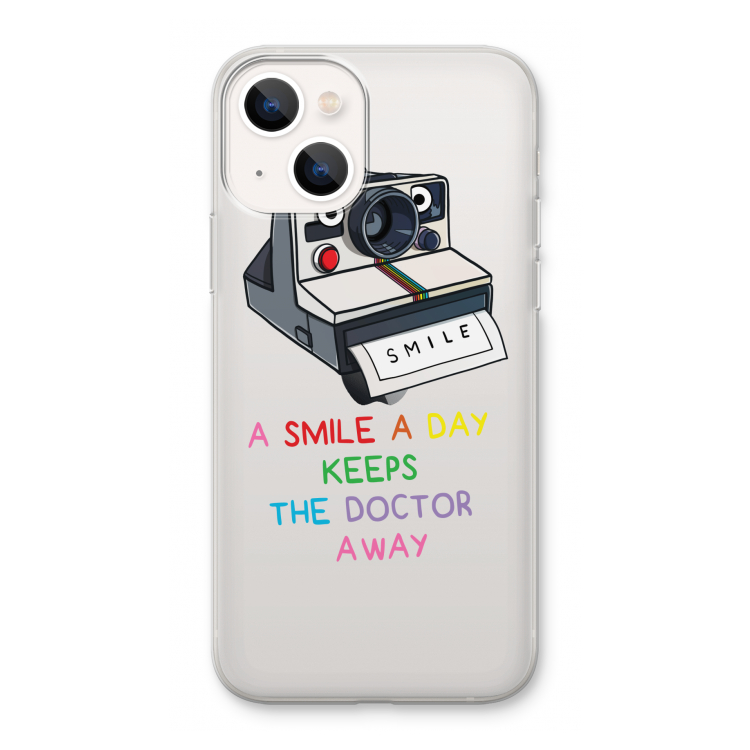 Smile: iPhone 13 Transparant Hoesje
