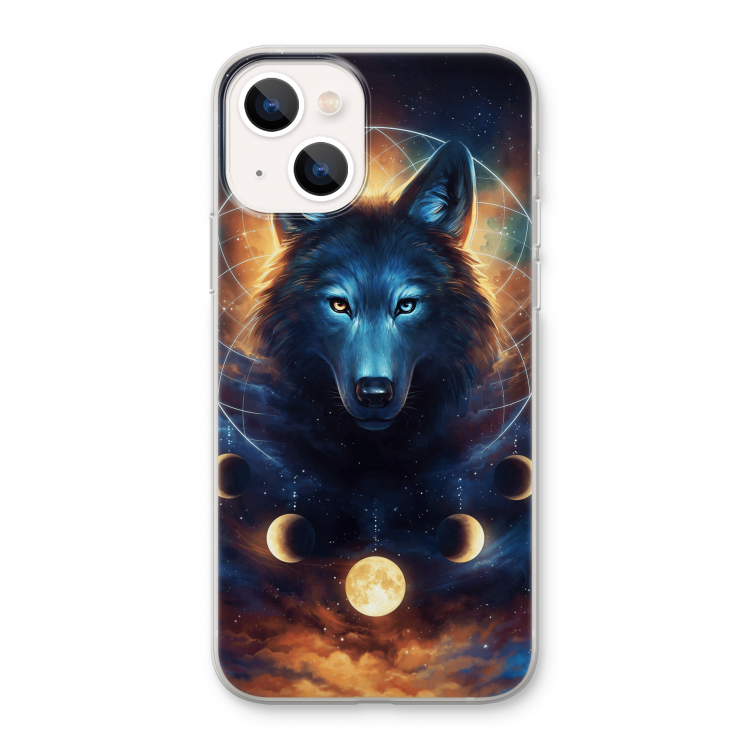 Wolf Dreamcatcher: iPhone 13 Transparant Hoesje