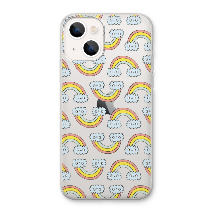 Regenboog: iPhone 13 Transparant Hoesje