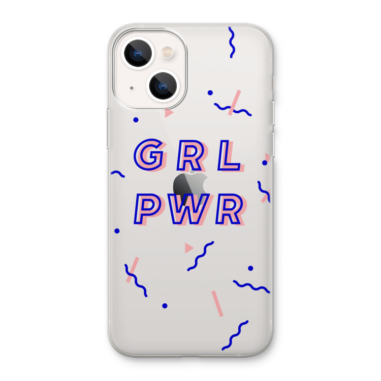 GRL PWR: iPhone 13 Transparant Hoesje
