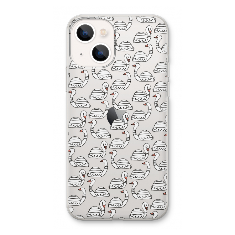 Zwanen: iPhone 13 Transparant Hoesje
