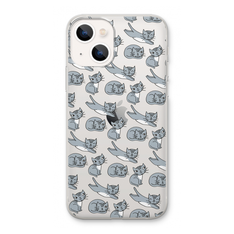 Poezen: iPhone 13 Transparant Hoesje