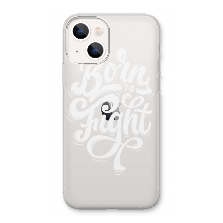 Born to Fight: iPhone 13 Transparant Hoesje