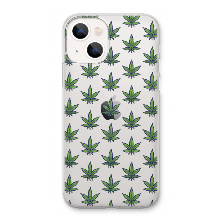 Weed: iPhone 13 Transparant Hoesje