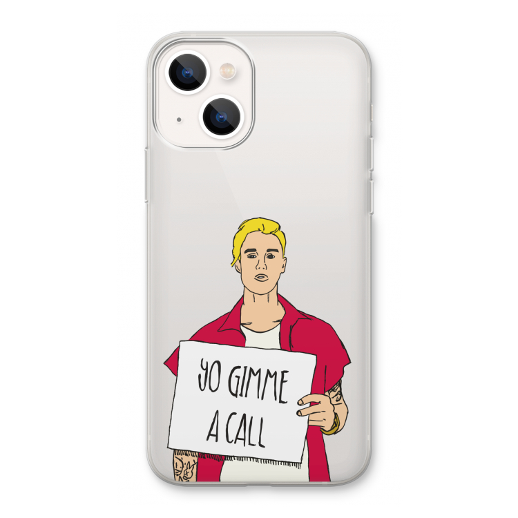 Gimme a call: iPhone 13 Transparant Hoesje