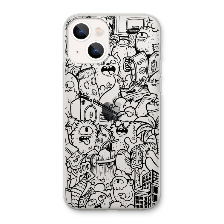 Vexx Black City : iPhone 13 Transparant Hoesje