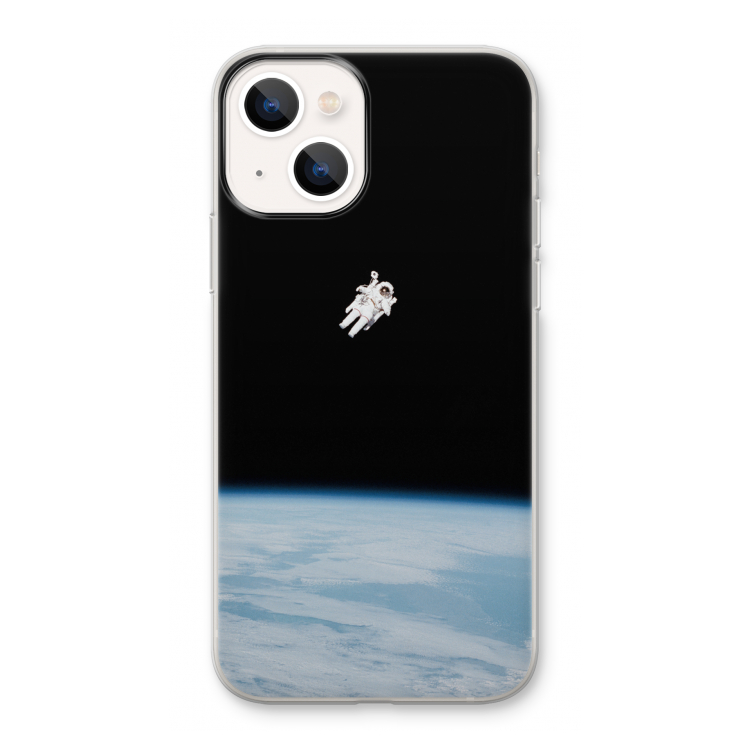 Alone in Space: iPhone 13 Transparant Hoesje