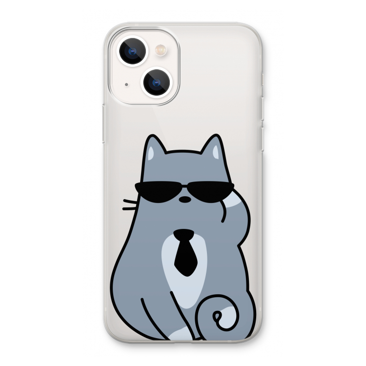 Cool cat: iPhone 13 Transparant Hoesje