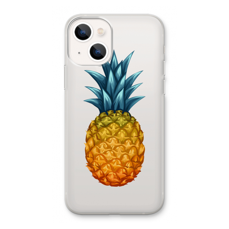 Grote ananas: iPhone 13 Transparant Hoesje