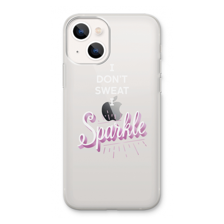 Sparkle quote: iPhone 13 Transparant Hoesje