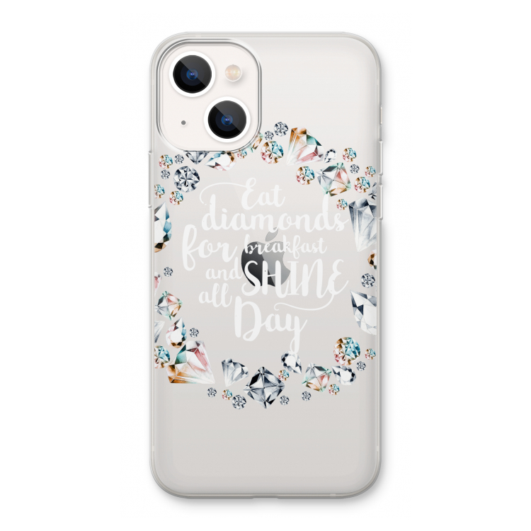 Diamonds: iPhone 13 Transparant Hoesje