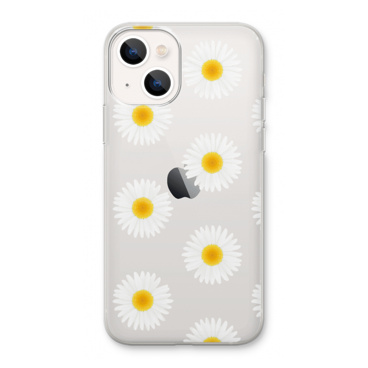 Margrietjes: iPhone 13 Transparant Hoesje